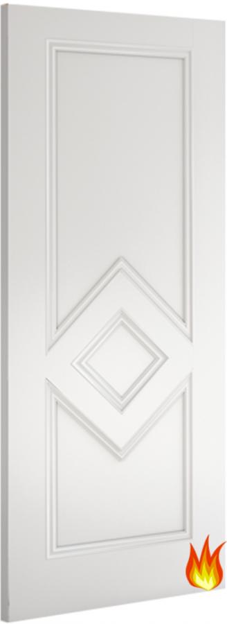 Ascot White Primed Internal Fire Door (18mm lippings) FD30
